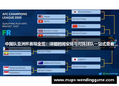 中国队亚洲杯赛程全览：详细时间安排与对阵球队一站式查看